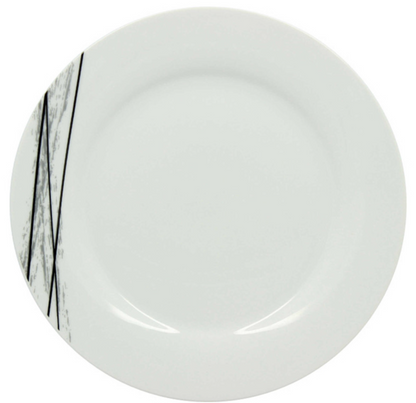 Assiette creuse CARBONE - Porcelaine - 20cm