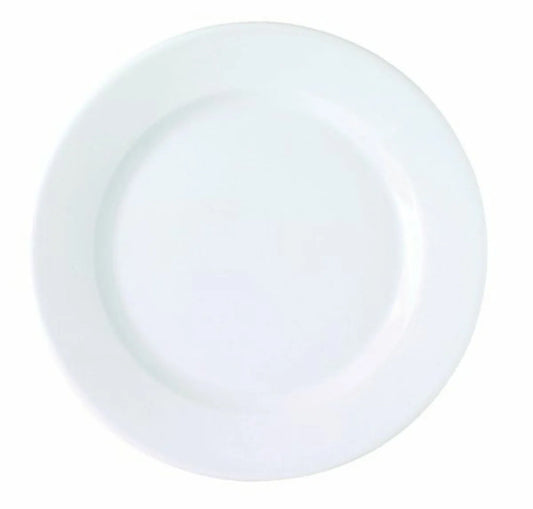 Assiette plate WHITE- Porcelaine - 26.5cm