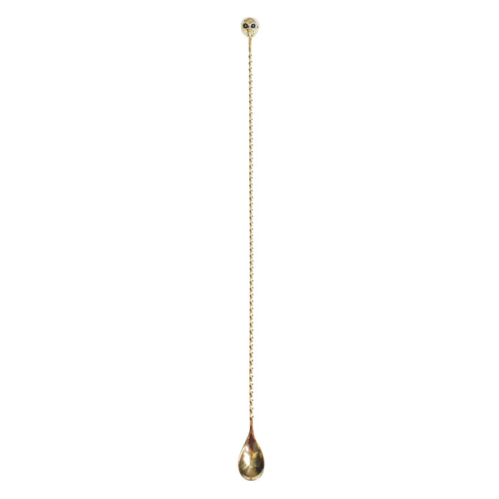 Cuillère cocktail SKULL - Gold - 40cm