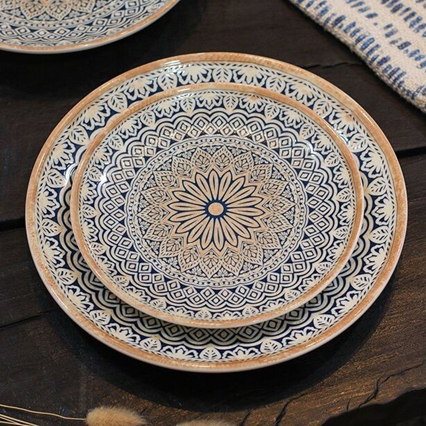 Assiette plate BYZANCE - Porcelaine - 20cm