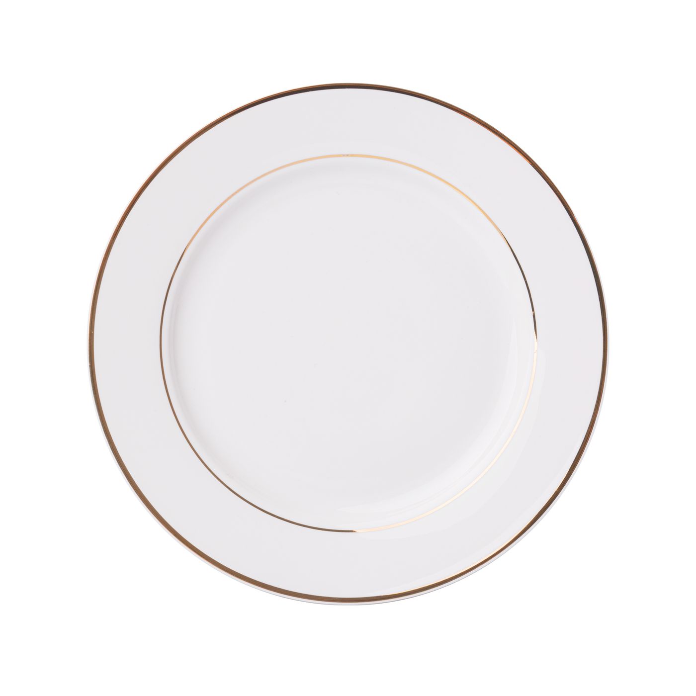 Assiette plate FILET OR - Porcelaine - 26,5cm