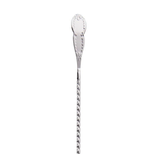 Cuillère à cocktail JIM GRAY™ - Plaqué argent - 33cm