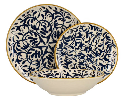 Assiette creuse HÉRACLÉE - Bleue - 20cm