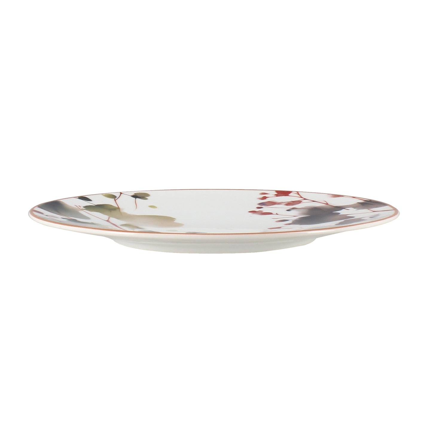 Assiette plate AQUARELLE - Porcelaine - 27cm