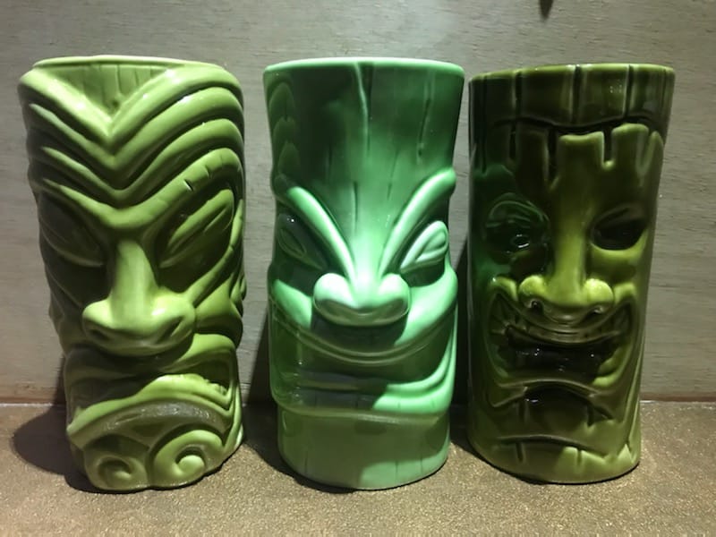 Lot de 3 verres TIKI - Céramique