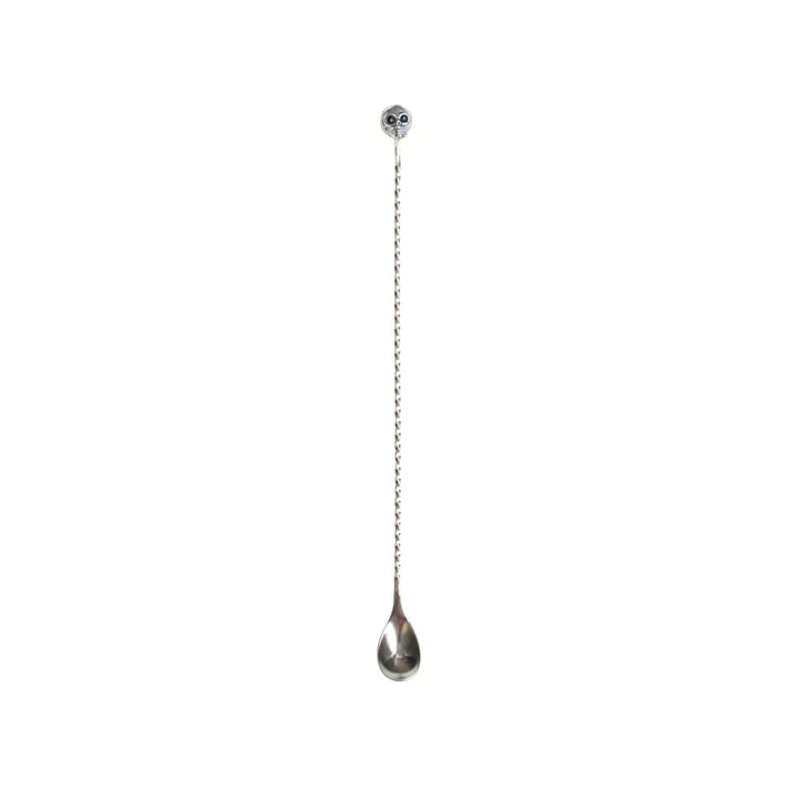 Cuillère cocktail SKULL - Inox - 33cm