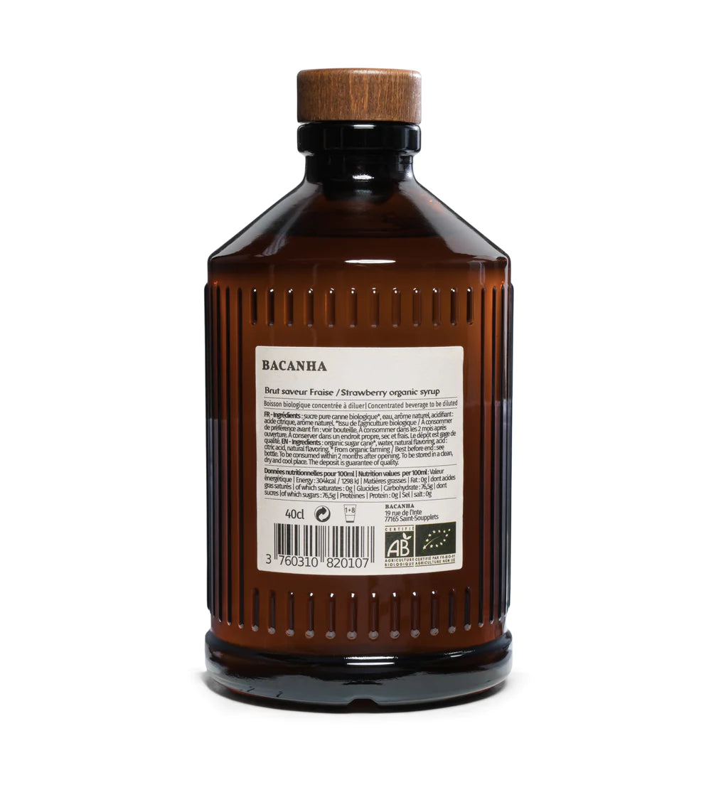 Sirop de FRAISE- BACANHA - 400ML