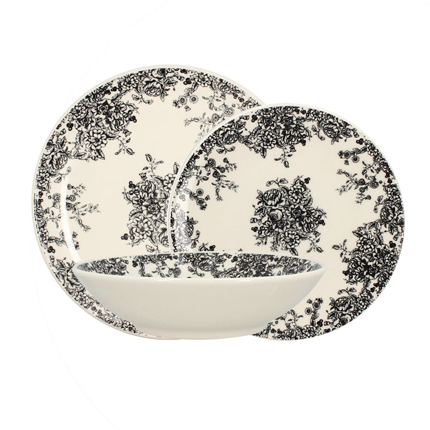 Assiette plate FLORALI - Grès - 26cm