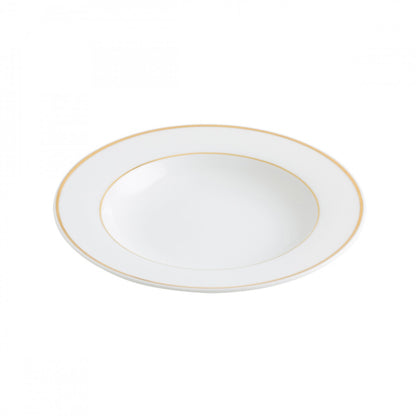 Assiette creuse FILET OR - Porcelaine - 22.5cm