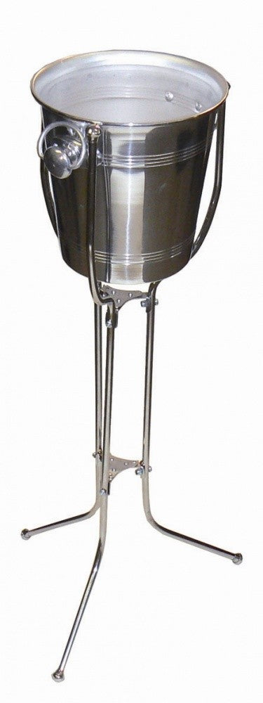 Support seau à vin/champagne pliable - Inox - 76cm