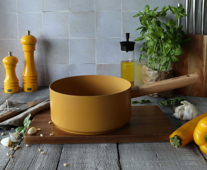 Casserole ECTOR en aluminium - Jaune - 20cm