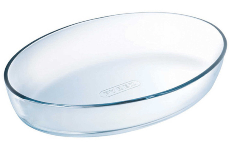 Plat de cuisson ovale en verre "ESSENTIALS" - 26cm x 18cm