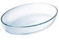 Plat de cuisson ovale en verre "ESSENTIALS" - 26cm x 18cm