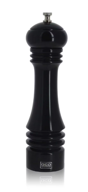 Moulin à poivre - Bois de hêtre - Noir - 23cm