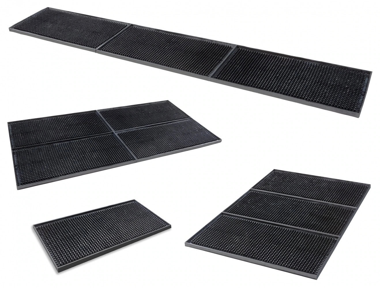 Tapis de bar noir - Mini - 30cm x 15cm