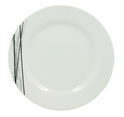 Assiette plate CARBONE - Porcelaine - 19cm