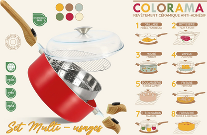 Casserole COLORAMA Multi usages - Crème