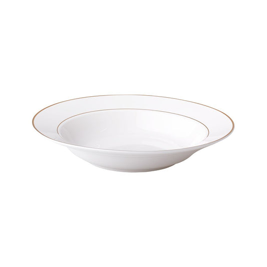 Assiette creuse FILET OR - Porcelaine - 22.5cm