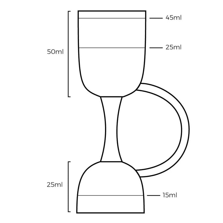 Jigger COLEY® - 25ml et 50ml - Cuivre