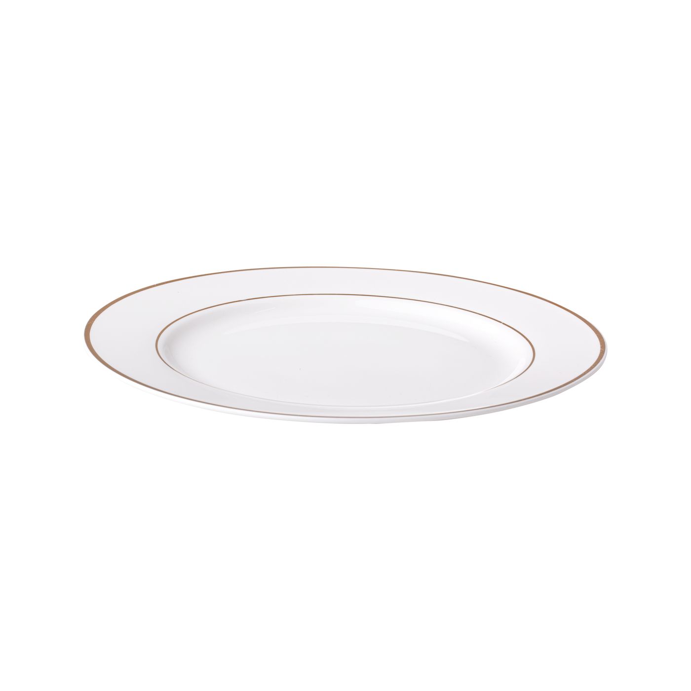 Assiette plate FILET OR - Porcelaine - 26,5cm