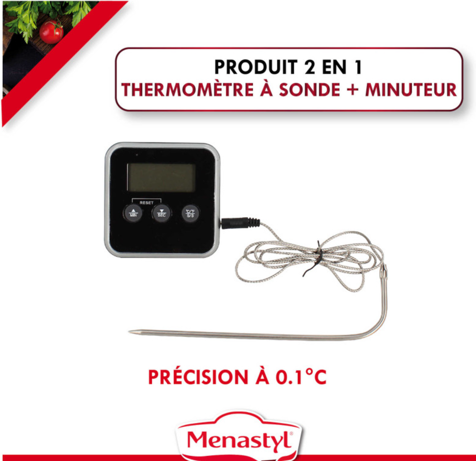 Thermomètre à sonde électronique ORIANE