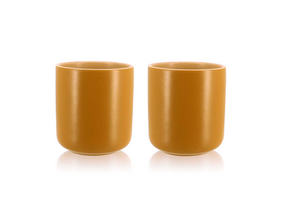 Lot de 2 mugs OUTO - Jaune - 27cl