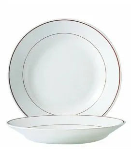 Assiette creuse filet Bordeaux Ø 22,5 cm