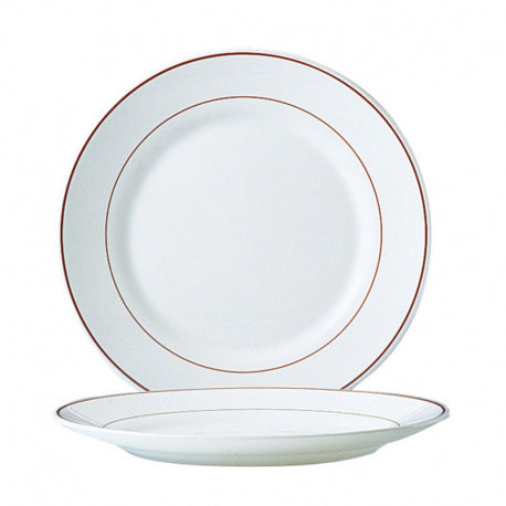 Assiette plate  filet Bordeaux Ø 23.5 cm